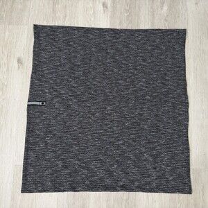 Lululemon Vinyasa Scarf Rulu Heathered Herringbone Heathered Black & White EUC